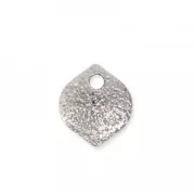 Sequins en métal diamanté goutte 7 mm rhodié x 4