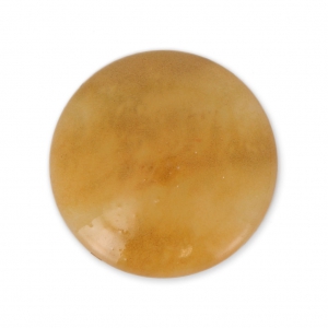 Cabochon en résine imitation pierre gemme 25 mm Calcite Jaune x1