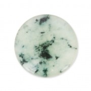 Cabochon en résine imitation pierre gemme 25 mm Black Rutile x1|raw }}