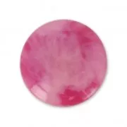 Cabochon en résine imitation pierre gemme 25 mm Ruby x1