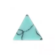 Cabochon triangle imitation Howlite teinté 8.5x8.5 mm Blue Veraman x5