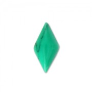 Cabochon losange imitation Howlite teinté 10x5 mm Green x4|raw }}