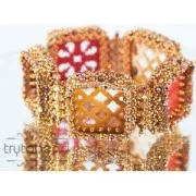 Intercalaire rond multirangs en plexiglas 27 mm Coral x1