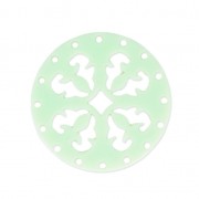 Intercalaire rond multirangs en plexiglas 27 mm Mint Green x1|raw }}