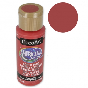 Peinture acrylique haute qualité - DecoArt Americana  - Country Red x59 ml