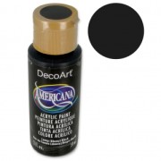 Peinture acrylique haute qualité - DecoArt Americana  - Ebony Black x59 ml