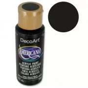 Peinture acrylique haute qualité - DecoArt Americana  - Ebony Black x59 ml
