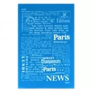 Silk Screen Moiko pour Pâte polymère 74x105 mm - Motif Journal 9.30