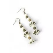 Perles cylindriques facettées 16x10 mm en bois brut naturel x10