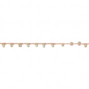 Cordon perlé avec des rocailles 2.4 mm pour créations DIY - Sandy Brown x3m|raw }}