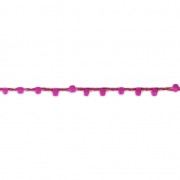 Cordon perlé avec des rocailles 2.4 mm pour créations DIY - Fuchsia x3m