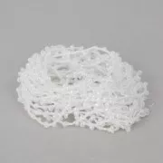 Cordon perlé avec des rocailles 2.4 mm pour créations DIY - Blanc x3m