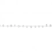 Cordon perlé avec des rocailles 2.4 mm pour créations DIY - Transparent x3m