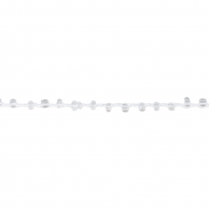 Cordon perlé avec des rocailles 2.4 mm pour créations DIY - Transparent x3m