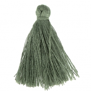 Pompon imitation coton 27-30 mm Kaki x1