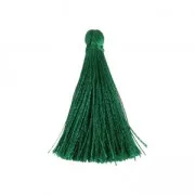 Pompon en fil imitation soie 40 mm Vert