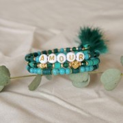 Pompon en fil imitation soie 40 mm Emerald