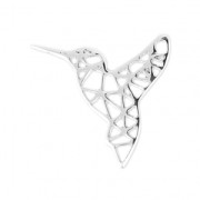 Intercalaire / Pendentif origami Colibri 14x13 mm en Argent 925 x1|raw }}