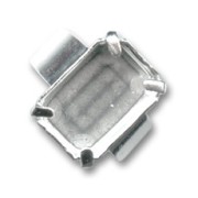 Bague serti 18x13 mm argenté x1|raw }}