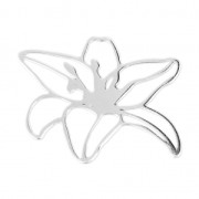 Intercalaire / Pendentif Fleur 24x17 mm en Argent 925 x1|raw }}
