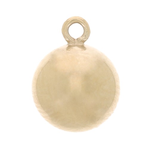 Breloques forme boule 3 mm en Gold filled (Or laminé)  x4