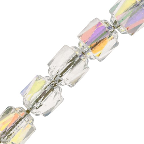 Facettes Antiques  6 mm Crystal AB x20