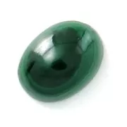 Cabochon ovale 8x6 mm en pierre gemme - Malachite x1