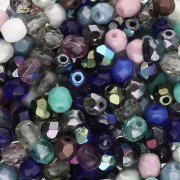 Assortiment de facettes 4 mm - Multicolore x50g