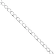 Chaîne maille Forçat 2.4x3 mm en Argent 925 x 1m