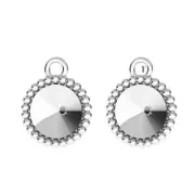 Pendentif boule pour cabochons PureCrystal 1122 8 mm en Argent 925 x1