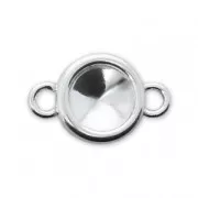 Intercalaire sertis pour cabochon PureCrystal 1122 6 mm en Argent 925 x1