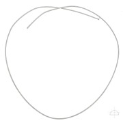 Fil demi-jonc semi-dur - recuit - 3x1.5 mm - Argent 925 x50cm