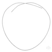 Fil demi-jonc semi-dur - recuit - 3x1.5 mm - Argent 925 x50cm