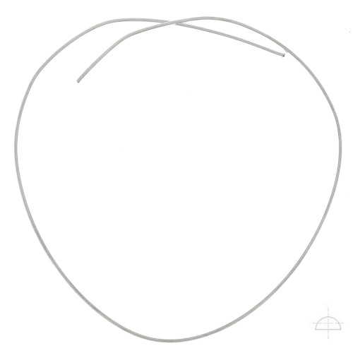 Fil demi-jonc semi-dur - recuit - 3x1.5 mm - Argent 925 x50cm