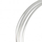 Fil demi-jonc semi-dur - recuit - 2x1 mm en Argent 925 x 1m