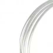 Fil demi-jonc semi-dur - recuit - 2x1 mm en Argent 925 x 1m