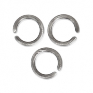 Anneaux ouverts 3x0.5 mm - Fabrication Européenne - argenté vieilli x50