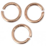 Anneaux ouverts 7x1 mm - Fabrication Européenne - doré rose x50|raw }}