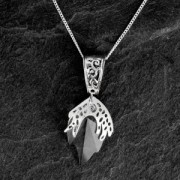 Attache pendentif 15x8 mm en Argent 925 Oxydé x1