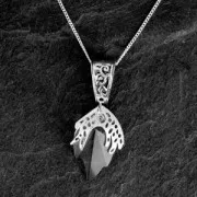 Attache pendentif 15x8 mm en Argent 925 Oxydé x1