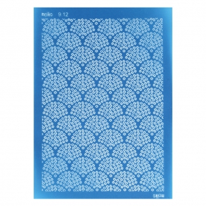Silk Screen Moiko pour Pâte polymère 74x105 mm - Bulles 9.12
