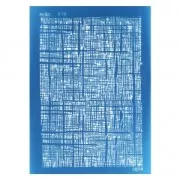 Silk Screen Moiko pour Pâte polymère 74x105 mm - Motif vintage 9.19