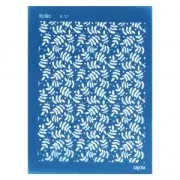 Silk Screen Moiko pour pâte polymère 74x105 mm - Fougère 9.17