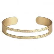 Bracelet spécial tissage de perles Miyuki 10x160 mm doré satiné x1