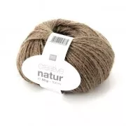 Laine Creative Natur - Rico Design - pelote de chanvre -Brun Clair 002 x50g
