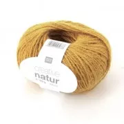 Laine Creative Natur - Rico Design - pelote de chanvre - Moutarde 004 x50g