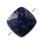 Perle facettée en pierre gemme Lapis Lazuli carré 6 mm x1