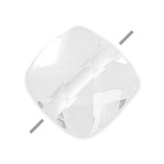 Perle facettée carrée 6 mm pierre gemme Cristal de Roche x1|raw }}