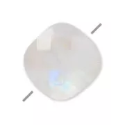 Perle facettée carrée en pierre gemme Pierre de Lune 6 mm x1