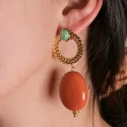 Cabochon ovale 8x6 mm Amazonite x1